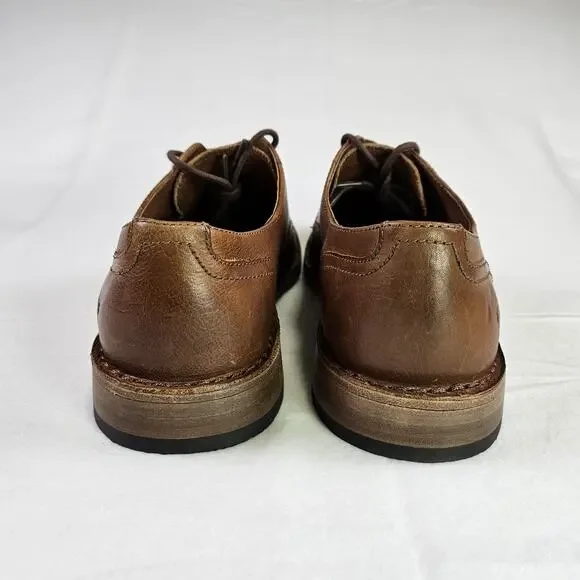Frye James Derby Leather Dress Shoe Mens 13 Copper Brown Lace Up Oxford Wedding